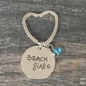 Beach Girl Keychain Jewelry Gift for Women
